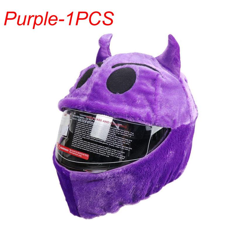 Motorcycle Helmet Cartoons Plush Helmet Protective Cover Helmet Full Face Covers For Outdoor Fun Personalized Helmets Christmas