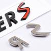 AAZD1 3D Black Chrome Letters Car Rear Trunk Front Grille Emblem Badge Sticker Styling Accessories For Mini Cooper S R56 R53 R60 F56