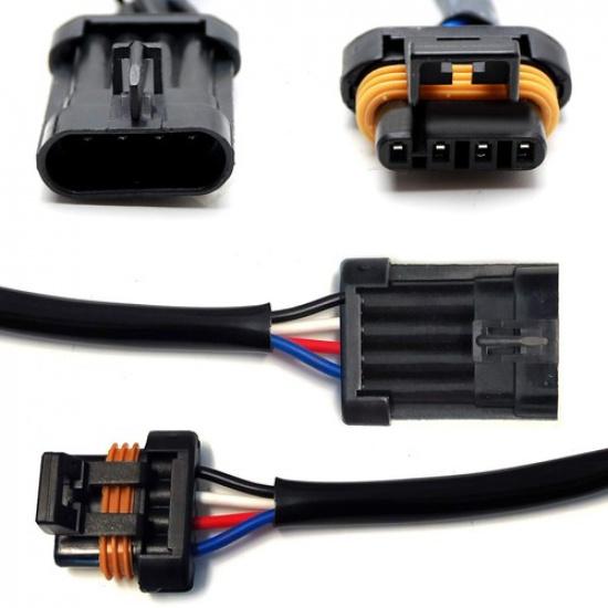 4-контактные разъемы-вилки (мама/папа) для кислородного датчика GM LS1 LS6 с 7-дюймовыми проводами