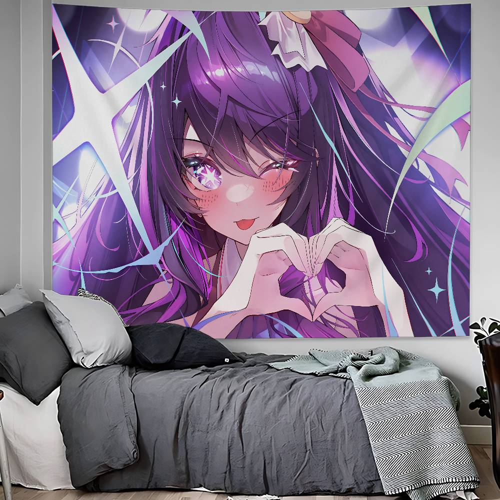 Kawaii Anime Oshi No Ko Hanging Bohemian Tapestry Bohemian Wall Tapestries Mandala Kawaii Room Decor