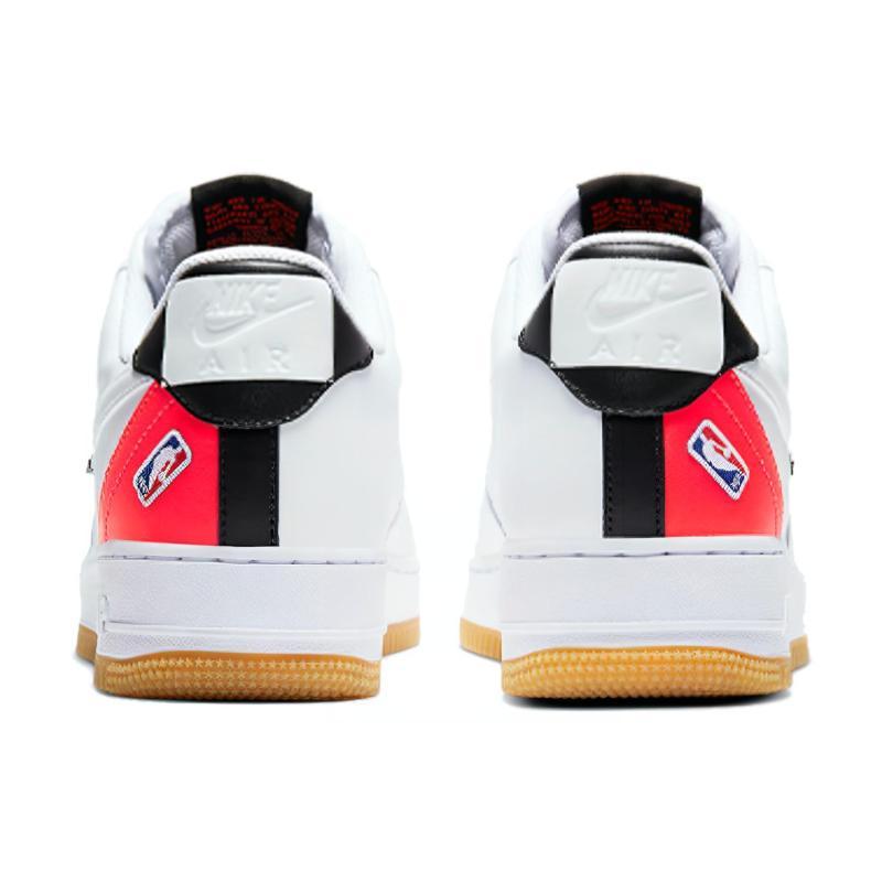 Nike Air Force 1 Low Nba White Crimson Gum Sneakers CT2298-101