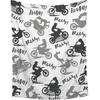 Dirt Bike Blanket Gifts,Ultra Soft Motorbike Throw Blanket| Gifts for Extreme Sports Motorcycle Lover,Motorcycle Blanket Decor for Sofa Bed Couch for