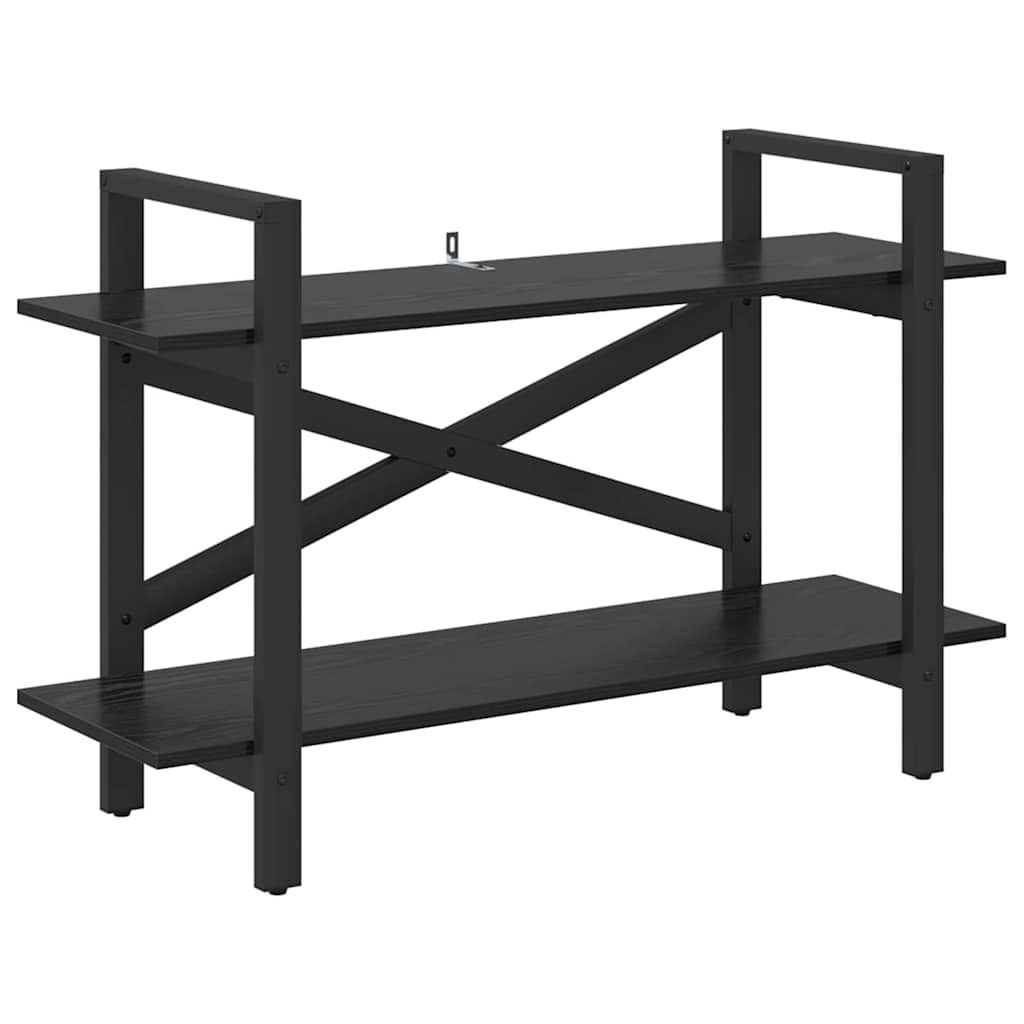 Bookshelf Black Oak Effect 100 x 33.5 x 64 cm