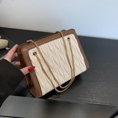 Women'S Small Bag Women'S Commuter Texture Versatile Chain One Shoulder Messenger Bag Small Square Bag Temperament Women'S Bag