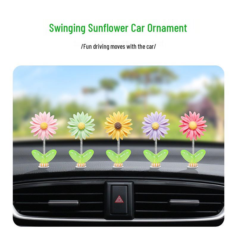 Sunflower Car Ornament for Dashboard or Passenger Seat