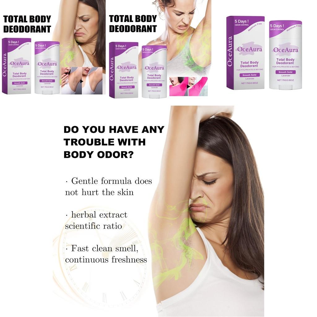 Oceaura Lavender Body Deodorant Stick For Fresh Clean Feeling And Odor Control