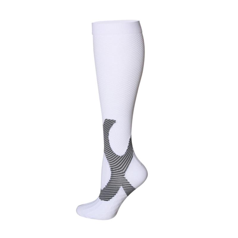 1 Pair Running Graduated Pressure Leg Area Warmers 20-30Mmhg For Running Marathon Cycling Football Varicose Veins Hosiery For Men'S Active Socks