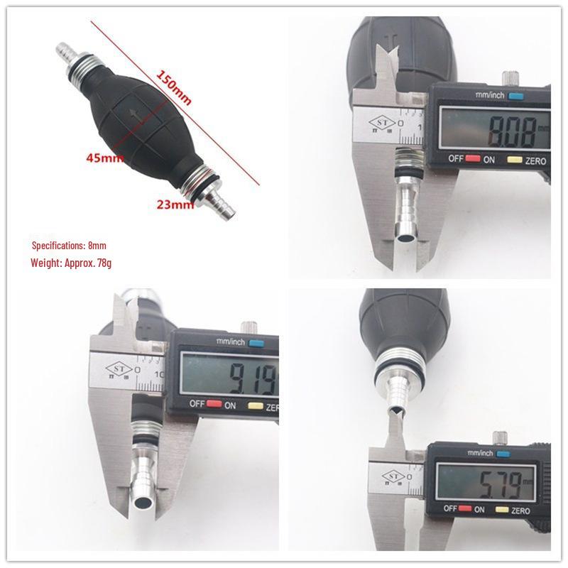 Cross-Border Automotive and Marine Hand Pump - Aluminum Alloy One-Way Valve, Hand-Operated Oil and Water Suction - Available in 6/8/10/12 Sizes.