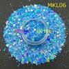 Bulk Holographic Macaroon Polyester Chunky Mixed Glitter  for Epoxy Resin Crafts Tumblers Christmas Decorations