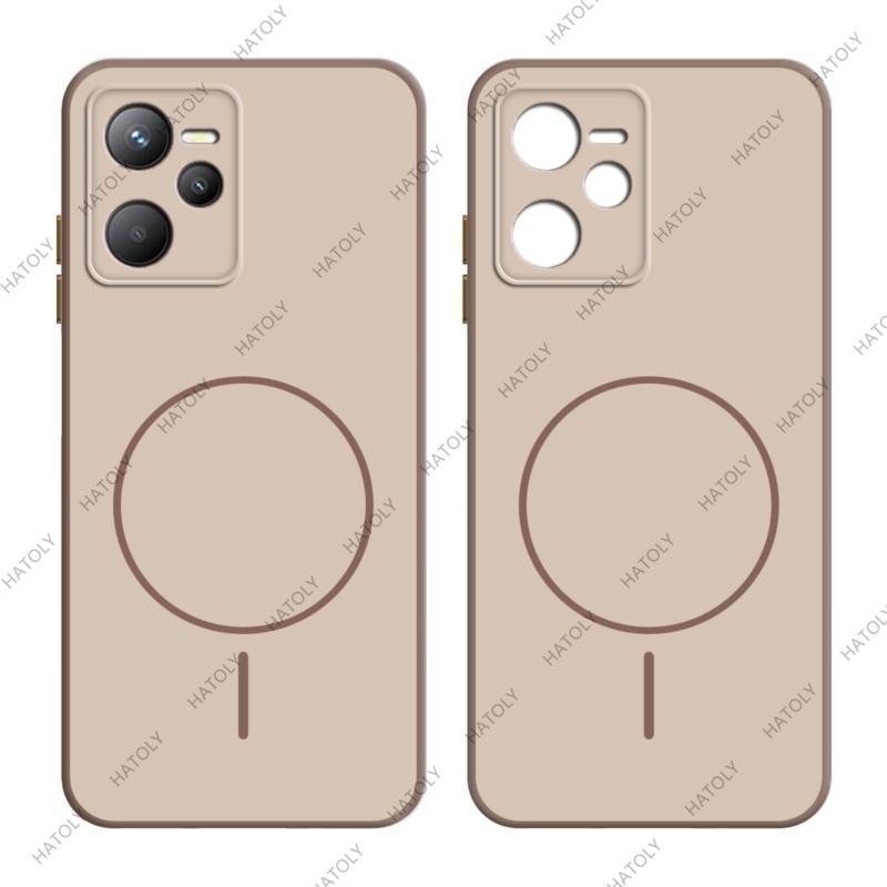 For Realme C35 4G Case For Realme C35 TPU Case Shockproof Protective case Cover For Realme C35 4G Realme Narzo 50A Prime 4G Non-magnetic&For Realme C35 кофейный
