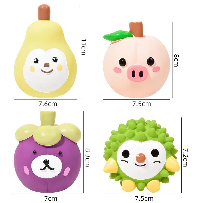 Dog Sounding Toy Fruit Shape Latex Squeaky Pet Dog Toy Bite-resistant Chewing Toys Interactive Toys Pet Supplies