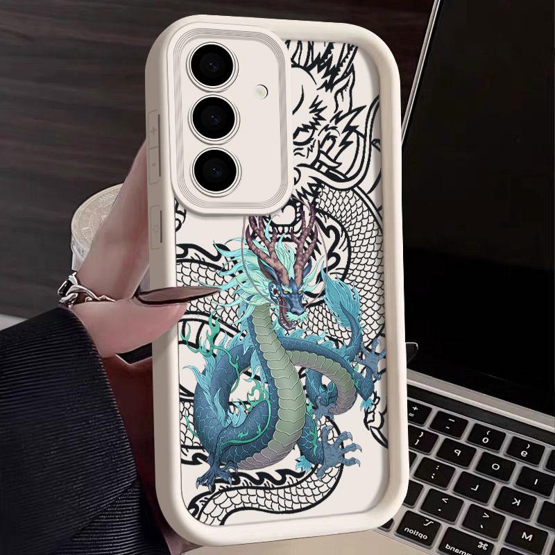Fashion Dragon God Phone Case For Samsung S26 S25 S24 S23 S21 S20 Ultra For Galaxy S25 S24 FE S26 Plus Funda Soft Silicone Cover
