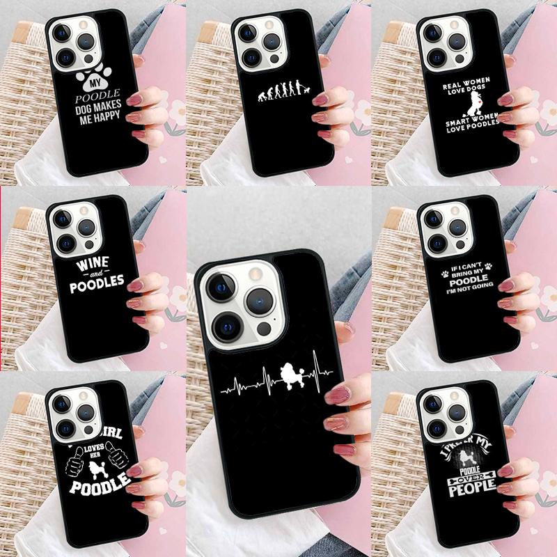 I Love My Poodle Phone Case For iPhone 17 Air 15 16e 14 13 Pro Max Coque 12 11 Pro Max PLUS Cover