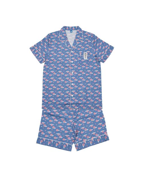 [DANCOMMA] Детектив Конан Хейдзи Хаттори Узор с талисманами Пижама с коротким рукавом [Отправка из Кореи] 100% Оригинал S