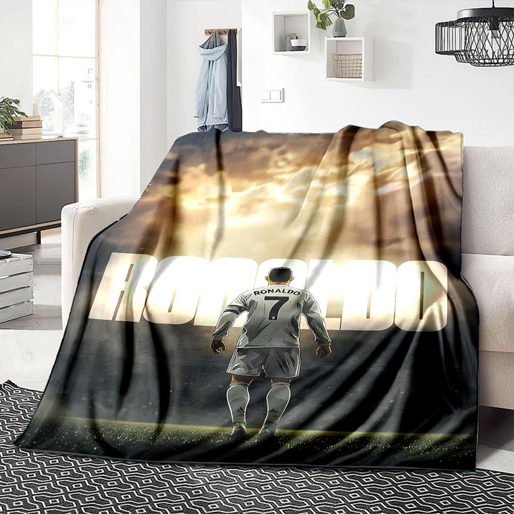 Ronaldos Number Seven Blankets Flannel Printed Breathable Warm Throw Blanket for Home Office Bedspreads 0708a146