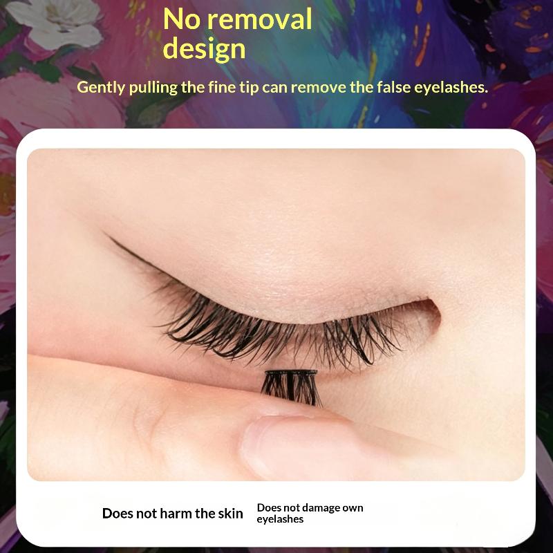 120/200/240 Clusters Glue Free Cluster Eyelashes Natural Fluffy Perfect For Daily Makeup Party Wedding Travel