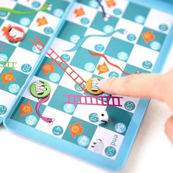 Brainteasers Purple Cow Magnetic Snake Ladder Board Game, Popular Korean Game