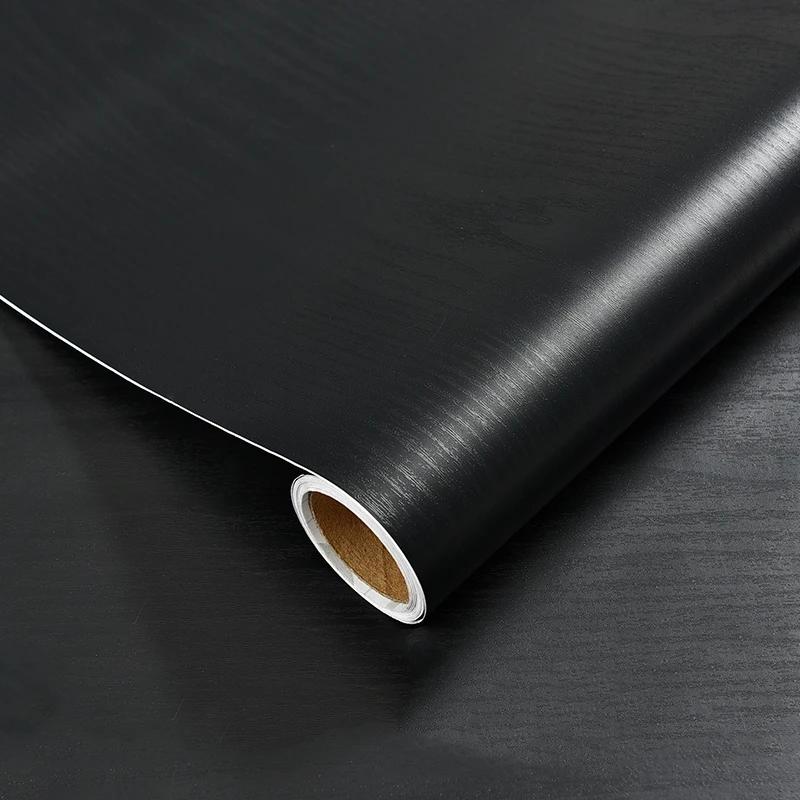 

90СМ Наклейки под дерево для мебели Водонепроницаемая виниловая наклейка на стену Самоклеящиеся ПВХ обои Ремонт двери кухонного шкафа 60CMX3M