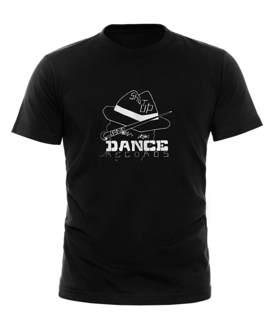 

Shut Up and Dance Record Label T Shirt Rave House Jungle Breakbeat Hardcore Unisex T-Shirt XXL