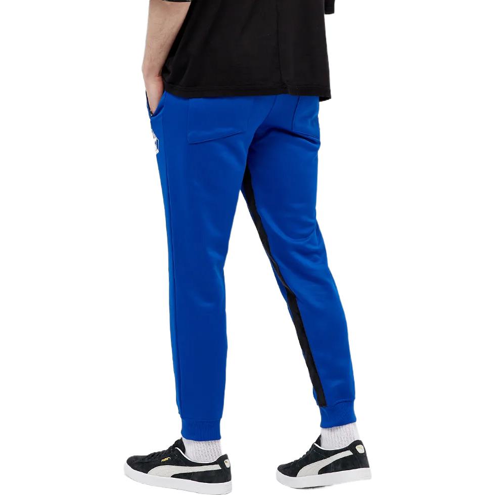 PUMA Knitted Sweatpants Unisex Blue Moderate Cuffed Pants 532577-02