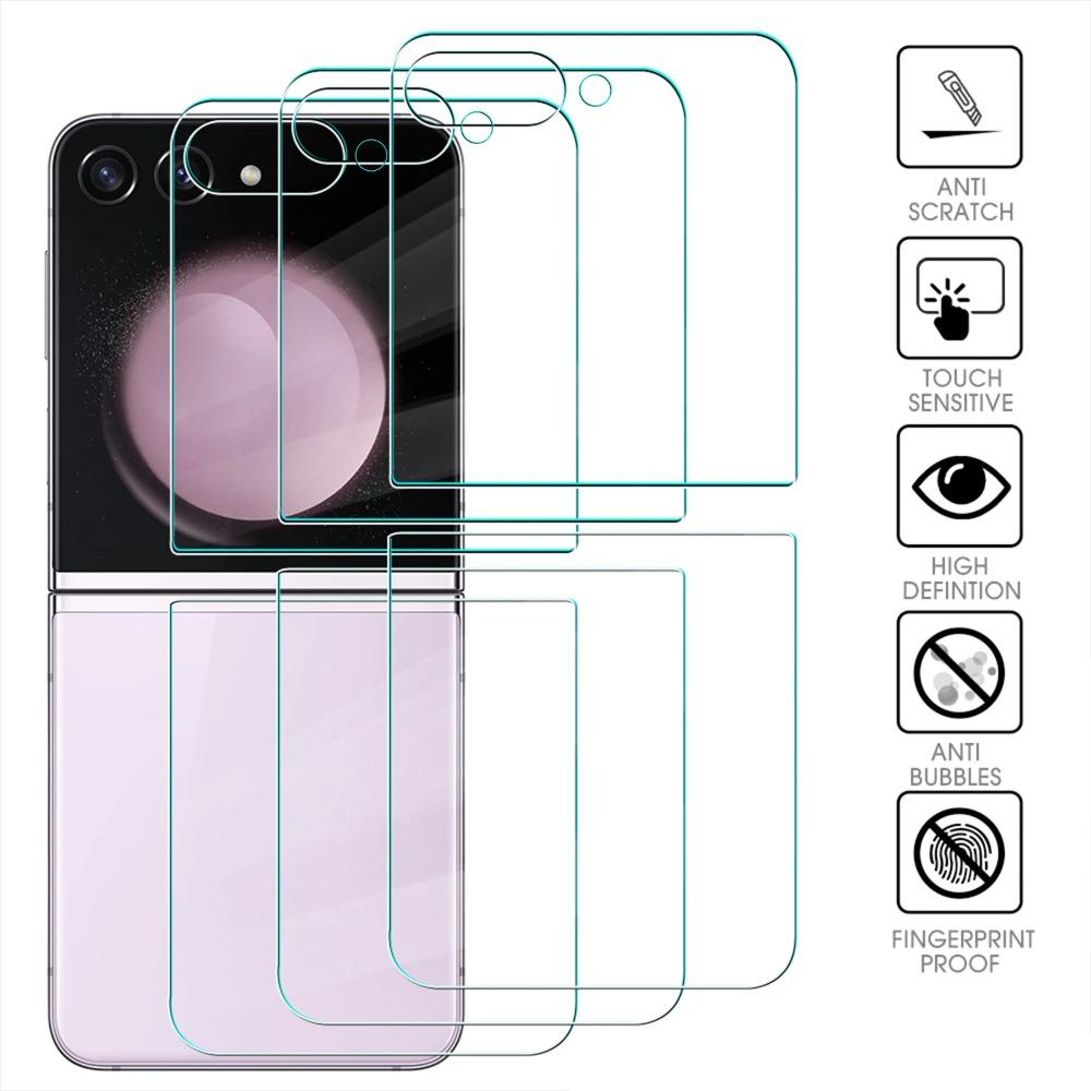 6 In1 Front Back Screen Protector for Samsung Galaxy Z Flip 7 6 5 Anti-shatter Tempered Glass for Samsung Z Flip 6 Flip 5 Films