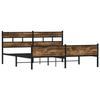VidaXL Metal Bed Frames Without Mattress Smoked Oak 180x200 Cm 3308491