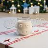 Christmas Sister Transparent High-Borosilicate Glass Cup - Deer-shaped Cup With Antlers - Christmas High-Borosilicate Glass Mug - Transparent - 325ML