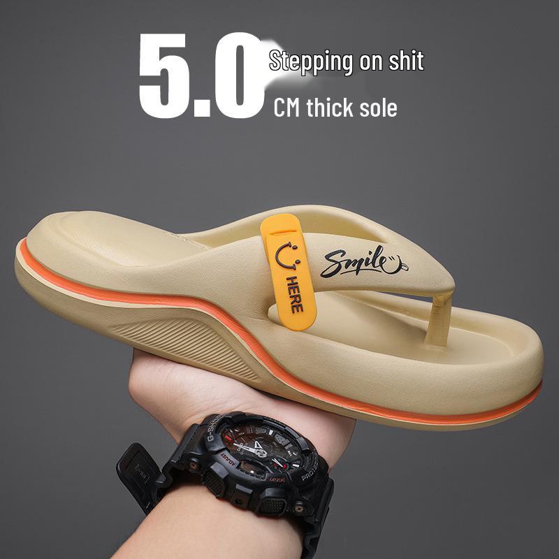 

Мужские летние шлепанцы большого размера в корейском стиле: Модные повседневные уличные пляжные сандалии и шлепанцы 42/43 хаки
