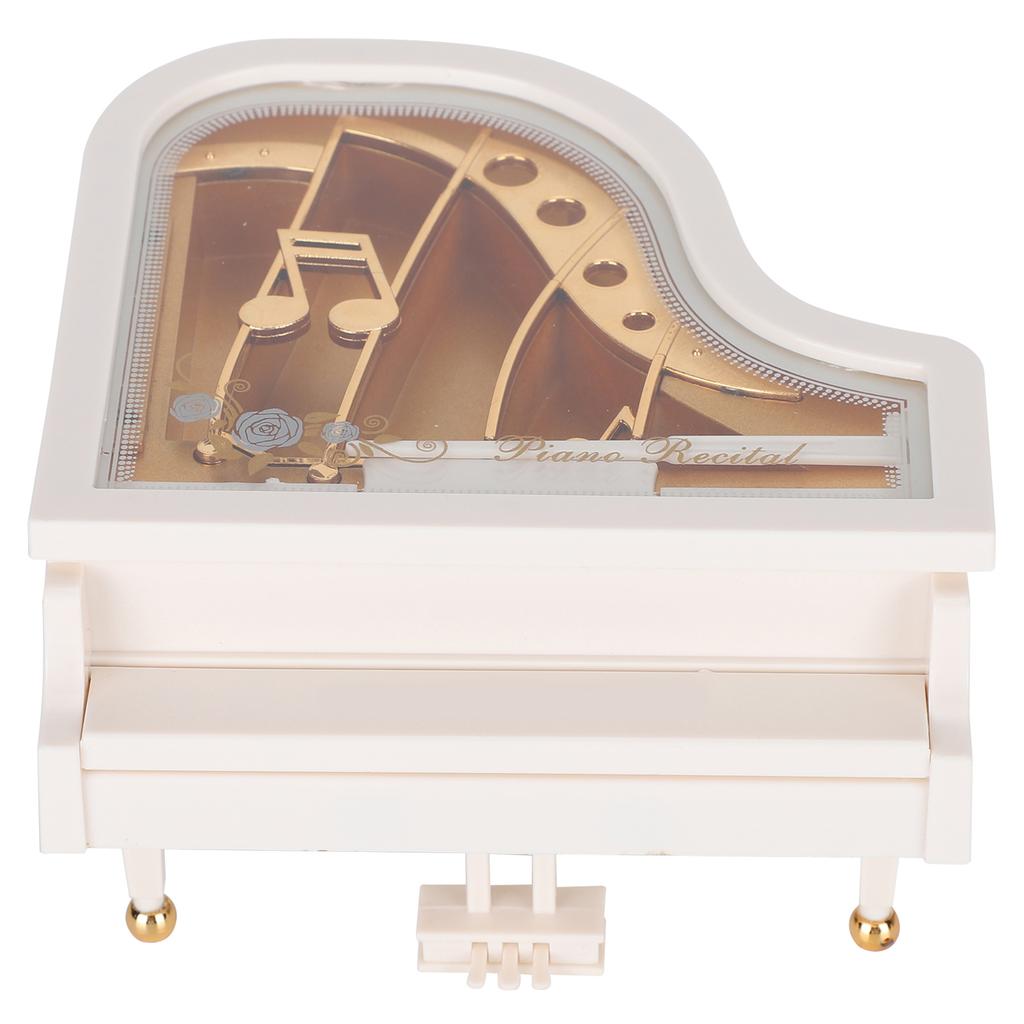 Piano Music Box Clockwork Desk Home Decoration Birthday Gift Craft for Children Office