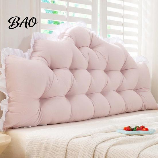 Cuscino di supporto per schienale, testiera con bordo a balze, cuscino da dormitorio, forma a corona, cuscino a cuneo comodo per letto, decorazione camera da letto universitaria, supporto per la lettura