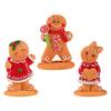 Gingerbread Man Resin Ornament Christmas Figurine Decoration For Tabletop Shelf Display Holiday Party Centerpieces