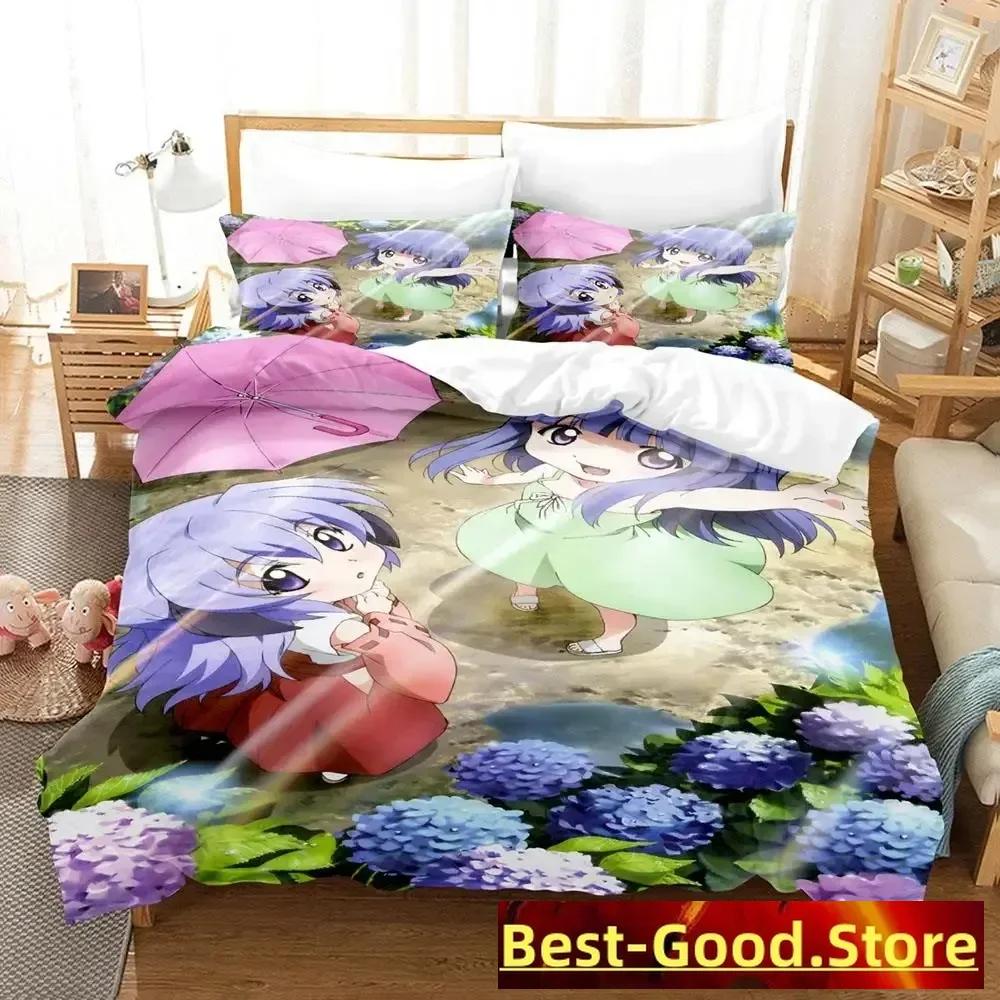 Higurashi no Naku Koro Ni Bedding Set Printed Bed Set With Pillowcase Duvet Cover Soft Single Double Queen Super King Size