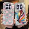 Colorful Gradient Purple Butterfly Leopard Print For Xiaomi Redmi Note 14 Pro 5G Phone Cases Cover Soft Silicone Bumper Hard PC Back Cover