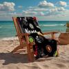 Custom Name Ultra-Soft Beach Towel with Truck Theme,Ideal for Pool - Camping, Diving - Perfect Travel Essential, Vibrant Beach Towel.