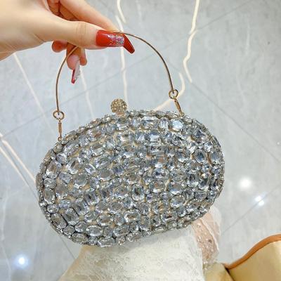 Clutch Umhängetasche Banketttasche Damen Geldbörse Glänzende Handtasche Abendtasche