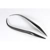 Carbon Fiber Front Headlight Eyelid Eyebrows Cover Trim for Mazda 3 4-Door 07-11