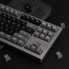 Mintcaps Grey Black Keycap Set, 150 Keys, MSA Profile Double-Shot Custom Keycaps for Cherry MX, Gateron, Kailh Box Switches