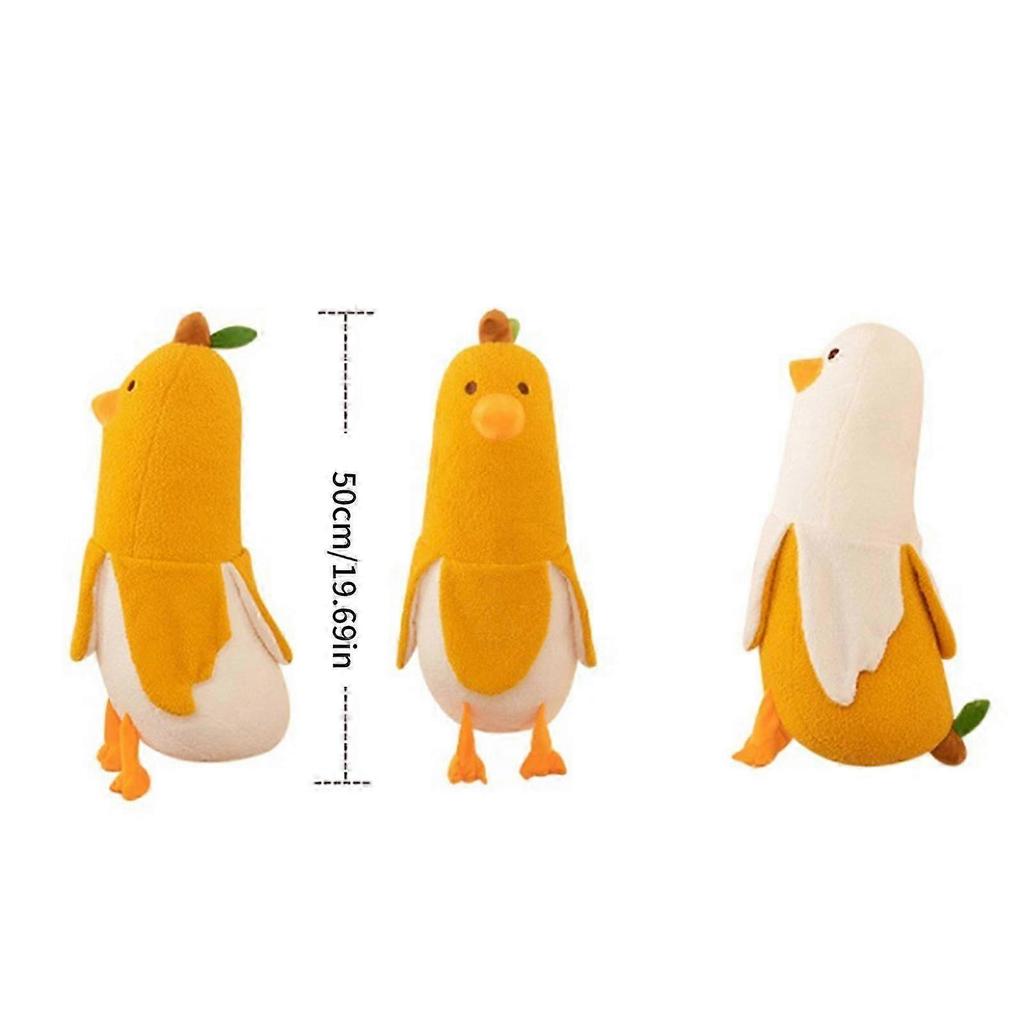 Stuffed Animals Banana Doll Stress Toy Decors Soft Dolls Baby Toy for Toddlers Emotion Smooth Christmas Gift  White
