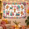 Christmas Theme Wall Tapestry, Xmas Wall Hanging, Holiday Home Bedroom Decoration
