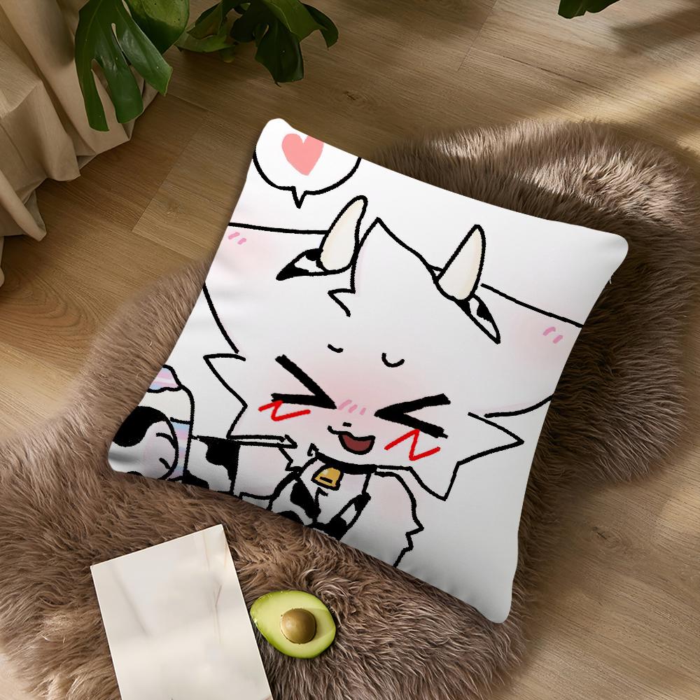 Boykisser Silly Cat Cute cushion cover Living Room Accent Couch Back Support Square Lounge Restful Nap Companion Pillow Case