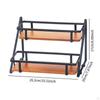 2 Layer Spice Rack Cup Storage Stand Standing Holder Desktop for