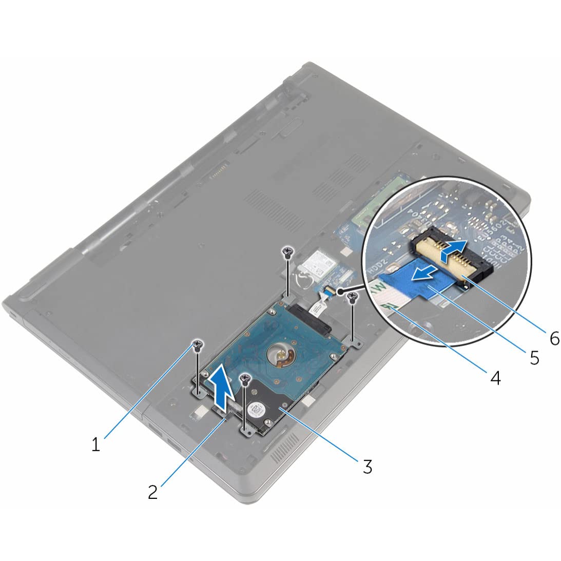 Deal4GO Кабель SATA для жесткого диска H5G06 0H5G06 NBX0001QE00 Замена разъема HDD для Dell Inspiron 5552 5555 5558 5559 5566 Vostro 3458 3459 3558