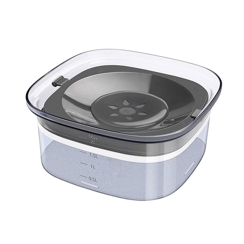 Pet Water Drinker Large Bowl Slow Feeder Spillproof Drinking Bowl for Dog and Cat Multiple Pet Households