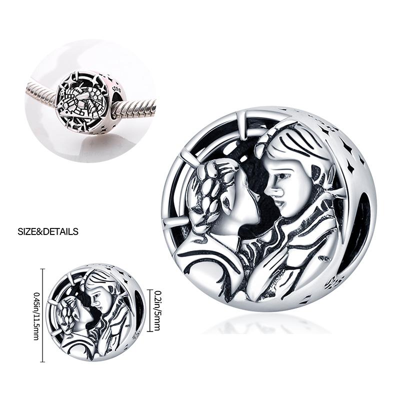 925 Silver Planet Conflict Series Charms Pendants Fit For Necklace Original Bracelet DIY Birthday Festival Women's Gifts