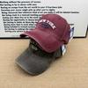 Washed and made old NEW YORK embroidered baseball cap soft top cap men's and women's versatile casual sun hat