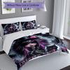 3pcs Custom Name Fantasy Night Elegance Bedding Set Printed Bedding Set Duvet Cover Closure Includes 1 Duvet Cover & 2 Pillowcases Bedroom Decor