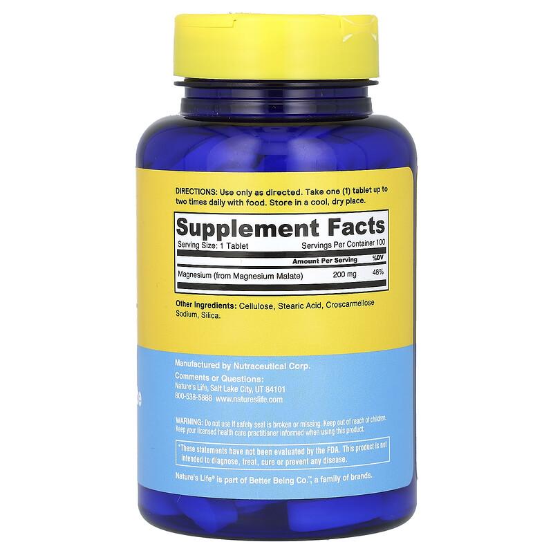 Renewing Magnesium Malate, 200 mg, 100 Tablets