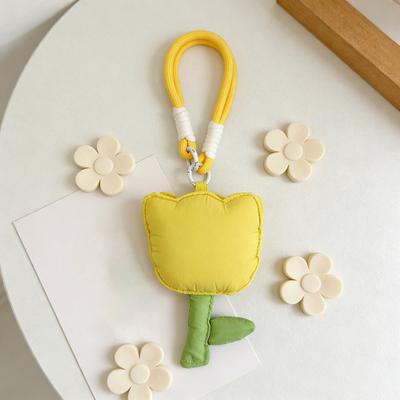 Tulip Earbuds Case Cover Soft Protective Earbud Pouch Shockproof Storage Bag Cute Flower Pouch for Wireless Earbuds Case
