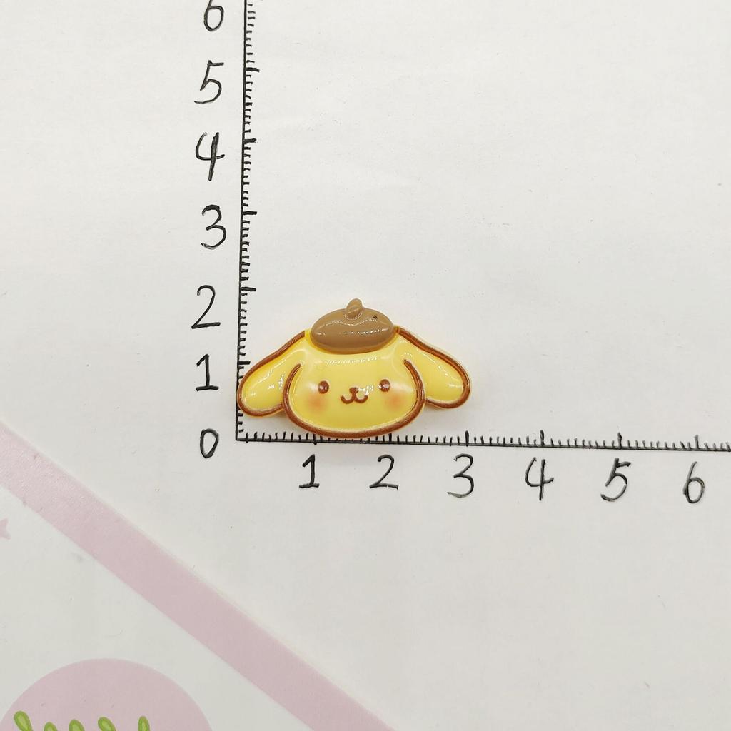 24/60PCS Cute Cartoon Bright Face DIY Handmade Material Resin Small Accessories Cream Gel Phone Case Hair Clip Accessories