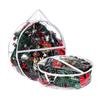 Christmas Wreath Storage Bag Transparent Wreath Organizer Dustproof Waterproof Garland Holder with Handles for Holiday Artificial Wreath